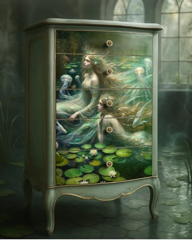 Mint by Michelle Song of the Water Spirits Decoupage Paper