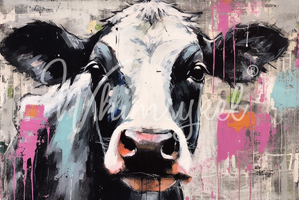 Whimsykel Designs Moonique Cow Decoupage Paper
