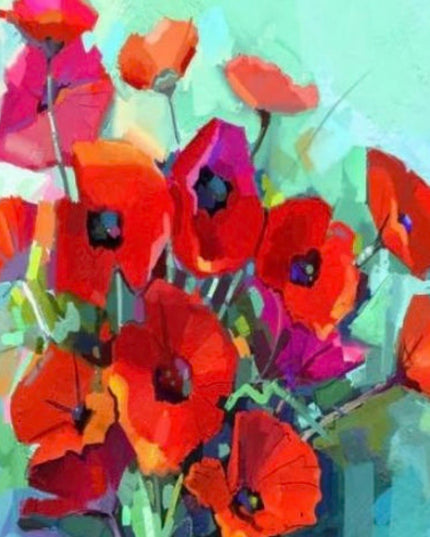Mint by Michelle - Poppies Floral Decoupage Paper