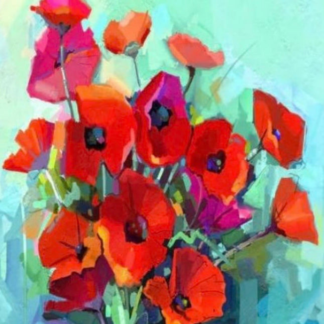 Mint by Michelle - Poppies Floral Decoupage Paper