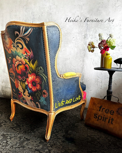 Whimsykel Designs Boho Flowers Decoupage Paper