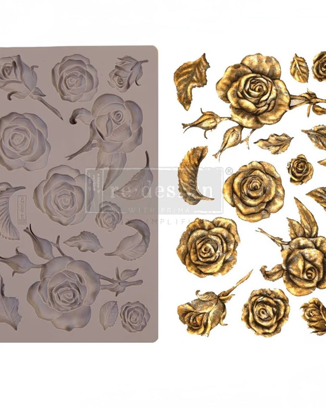 Redesign With Prima - Fragrant Roses Decor Mould