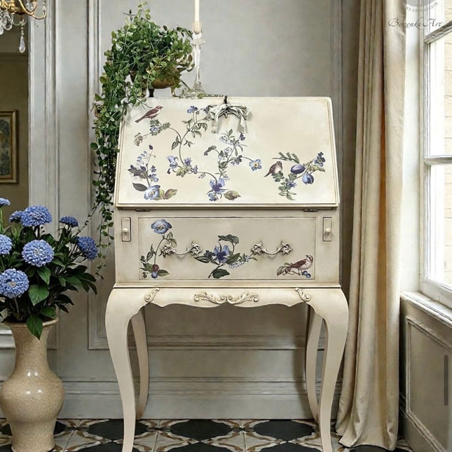 Redesign with Prima Chirping Charm Decor Transfer - Bird & Floral Design 24x35