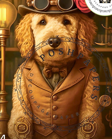 Posh Papers Decoupage Paper - Steampunk Groodle