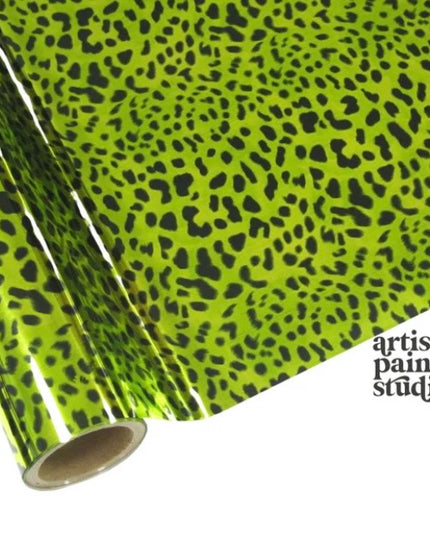 APS Foil - LEOPARD GREEN Metallic  - Rub On Foil