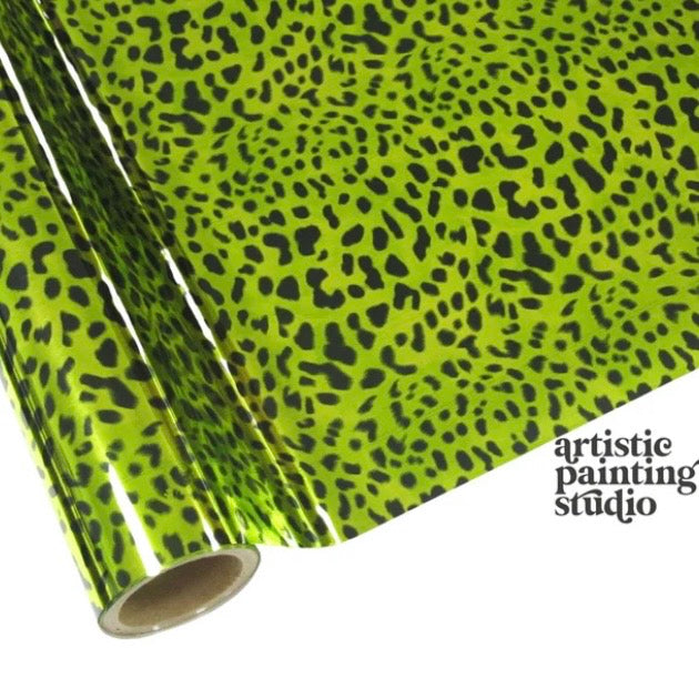 APS Foil - LEOPARD GREEN Metallic  - Rub On Foil