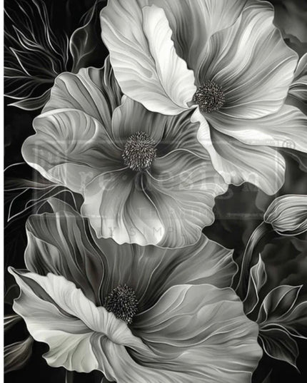 Redesign with Prima - Moonlight Matilijia A1 Decoupage Fibre Paper