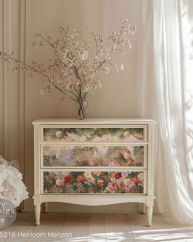 Redesign With Prima Heirloom Horizon Decoupage Paper