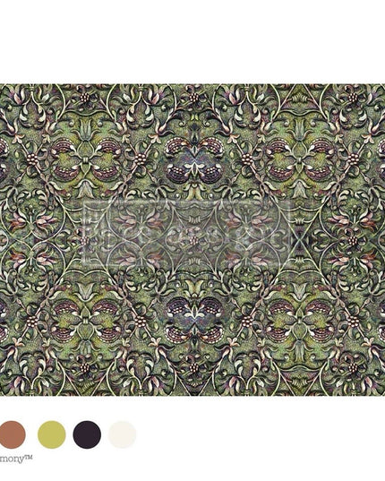 Redesign with Prima Moss Bound Symmetry Decoupage Tissue Paper