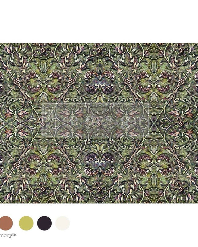 Redesign with Prima Moss Bound Symmetry Decoupage Tissue Paper