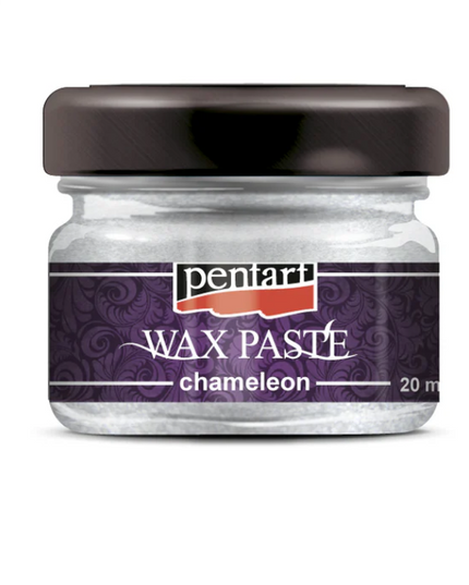 Pentart silver chameleon  wax paste 