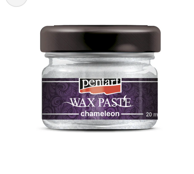 Pentart silver chameleon  wax paste 