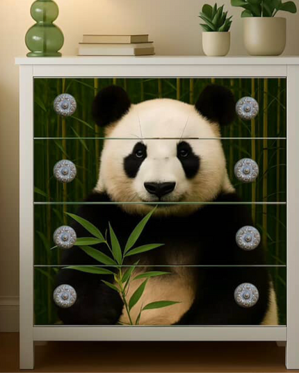 Posh papers Bamboo dinner panda decoupage paper