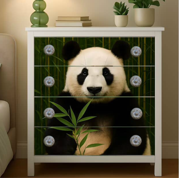 Posh papers Bamboo dinner panda decoupage paper