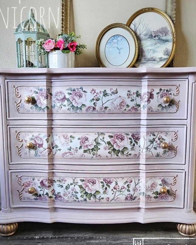 Redesign with Prima - Blushing Blooms Symphony Kacha Decor Transfer