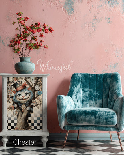 Alice Inspired Whimsykel Chester the Cat 