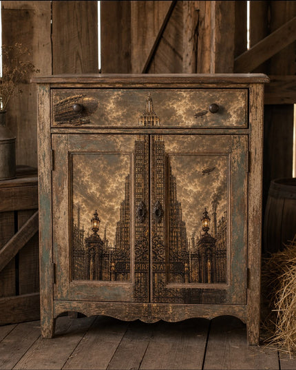 Posh Papers Empire State Decoupage Paper, Sepia Style Furniture Art