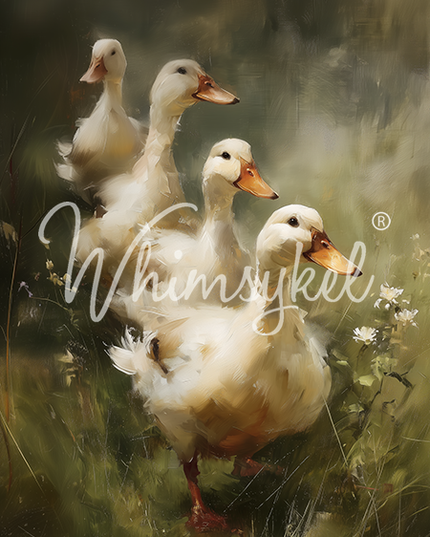 Whimsykel Designs Ducks In A Row Decoupage Paper