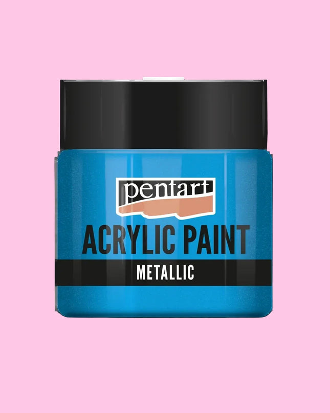 Pentart Metallic Acrylic Paint Sparkling Blue 50ml
