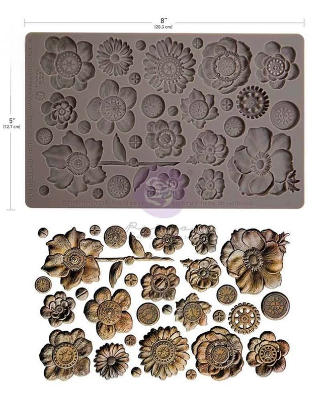 Redesign With Prima - Finnabair Rusty Flowers Decor Mould