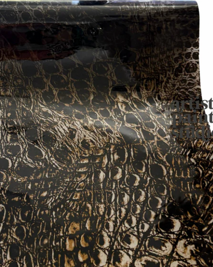 APS Foil - COPPER CROCODILE semi transparent  - Rub On Foil