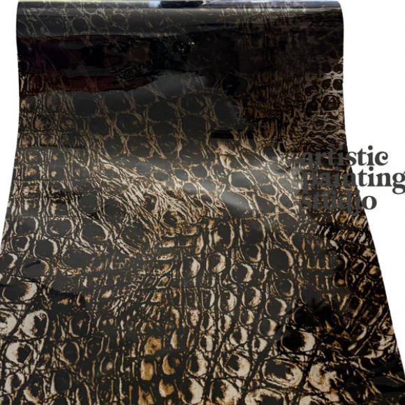 APS Foil - COPPER CROCODILE semi transparent  - Rub On Foil