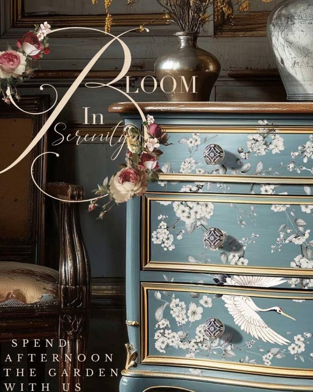 Redesign with Prima Silver Wings Decor Transfer