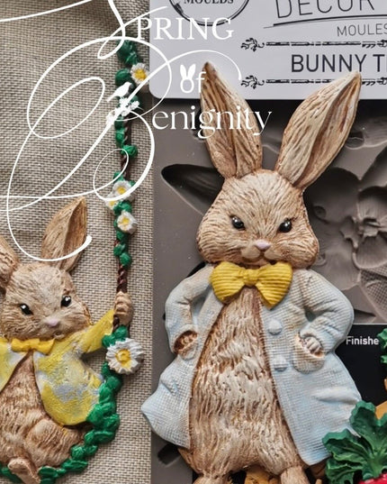 Redesign With Prima -  Bunny Trail Tails Decor Mould