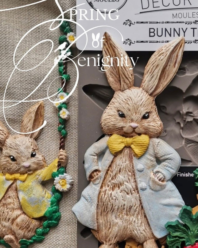 Redesign With Prima -  Bunny Trail Tails Decor Mould