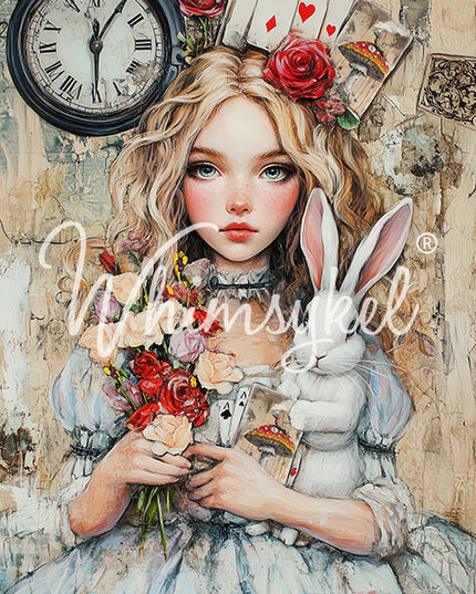 Whimsykel Designs Allison Wonderland Decoupage Paper