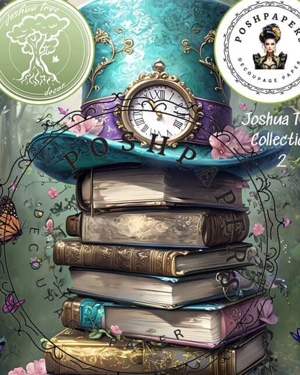 Posh papers Book Stash Blue