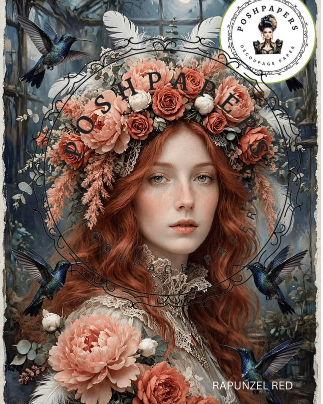 Posh Papers Rapunzel Red