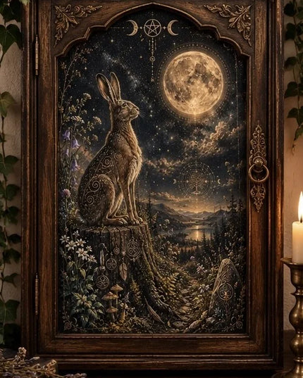 Posh Papers Celestial Rabbit Decoupage Paper, Furniture Decoupage Paper