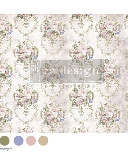 Redesign With Prima Victorian Tearoom A1 Floral Decoupage Paper
