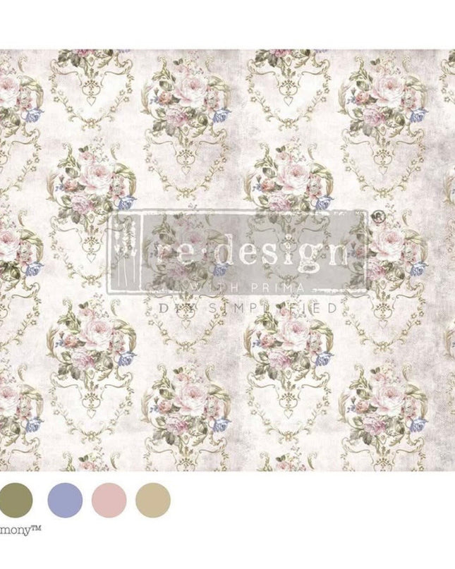 Redesign With Prima Victorian Tearoom A1 Floral Decoupage Paper