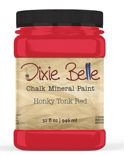 Dixie Belle HONKY TONK RED Chalk Mineral Paint