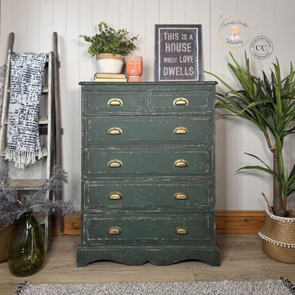 Briar Patch - Dixie Belle Chalk Mineral Paint - Charcoal Green Furniture Paint - All Sizes