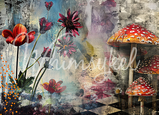 Whimsykel Designs Wonderland Decoupage Paper