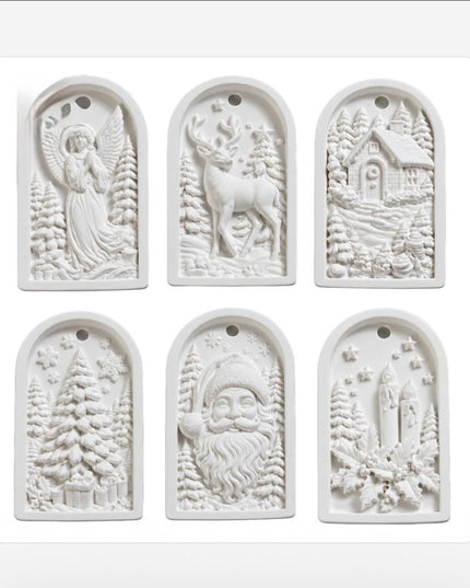 MelodyCast Paint-Tap-Play Christmas Ornaments Set of 6