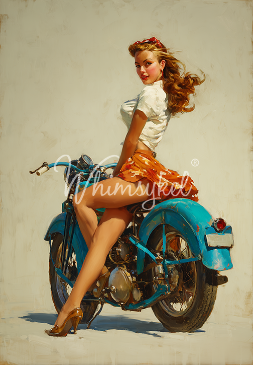Whimsykel Designs Curves & Cruising Decoupage Paper