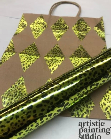 APS Foil - LEOPARD GREEN Metallic  - Rub On Foil