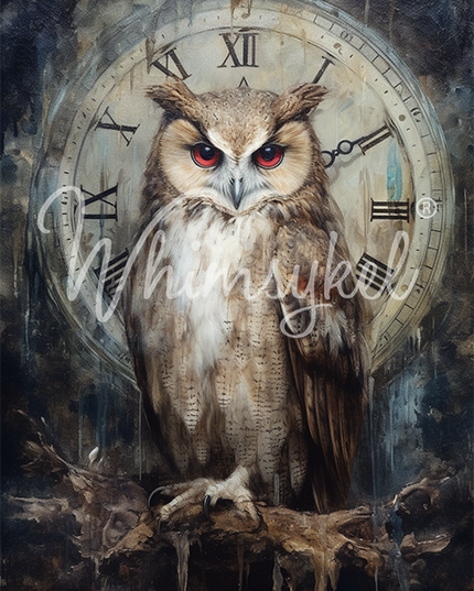 Whimsykel Designs Timekeeper Decoupage Paper