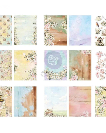 Redesign With Prima Among the Wildflowers Collection 8x6 Paper Pad
