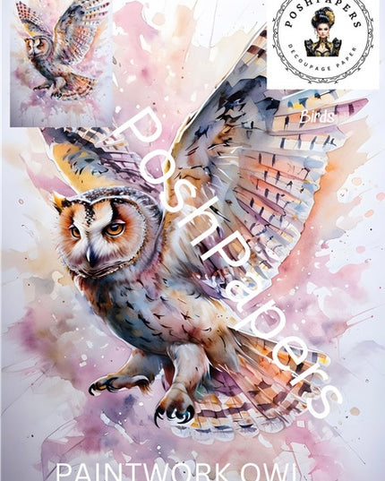 Posh Papers Paintwork owl