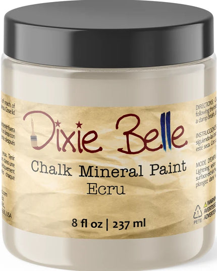 Dixie Belle Chalk Mineral Paint - Ecru - Warm Creamy Neutral Beige