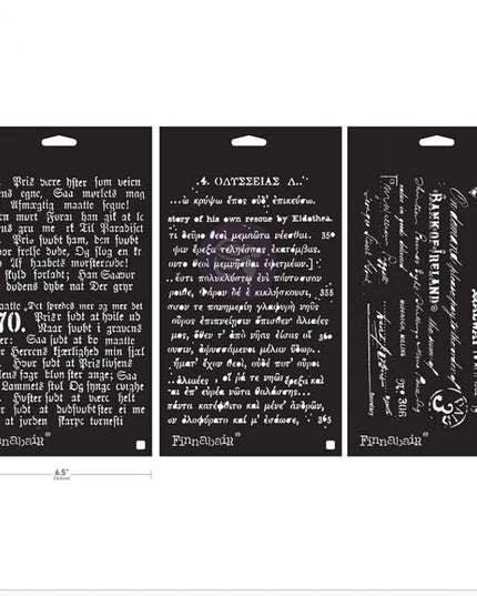 Redesign With Prima Finnabair Stencil Set - Old Pages