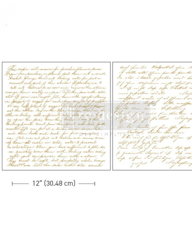 Redesign with Prima - Sweet Notes Maxi Decor Transfer