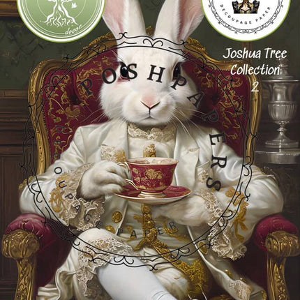 Posh Papers Decoupage Paper - Rabbit