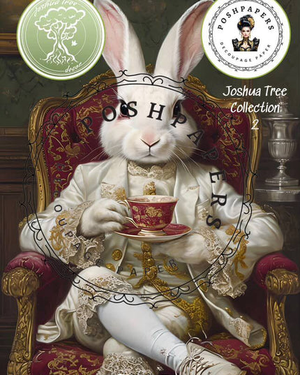 Posh Papers Decoupage Paper - Rabbit