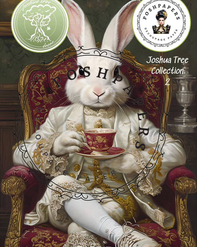 Posh Papers Decoupage Paper - Rabbit